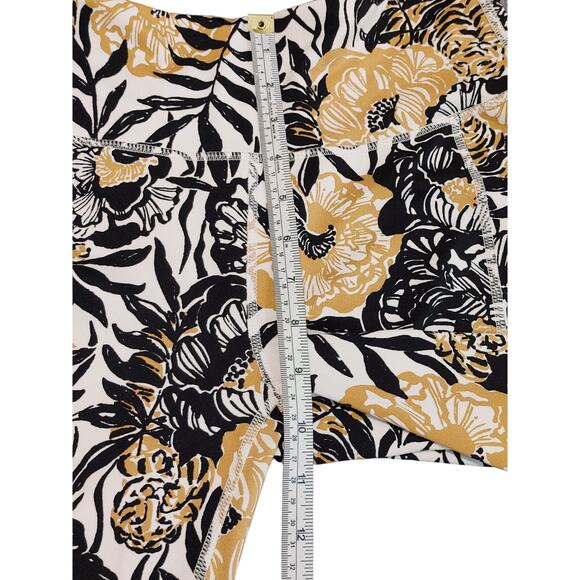 Lilly Pulitzer Luxletic Onyx Peony Weekender Legging High Rise Women Small - Picture 7 of 9